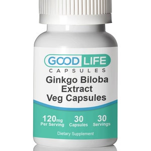 Ginkgo Biloba Extract 120mg Vegan Capsules All Natural Supplement