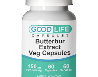 Butterbur Extract 150mg Vegan Capsules All Natural Supplement