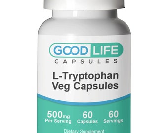 L-Tryptophan 500mg Vegan Capsules All Natural Supplement