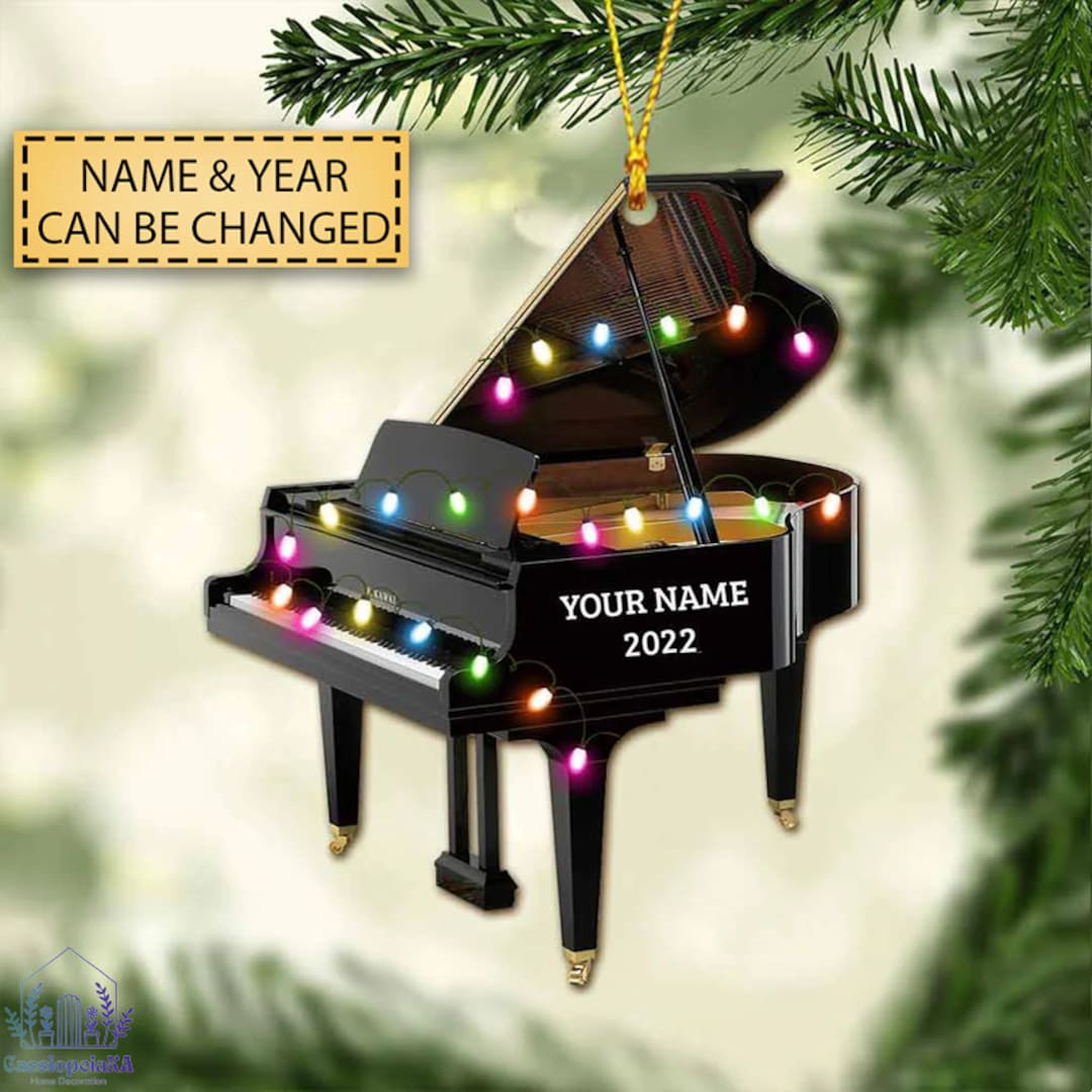Customized Piano Ornament Music Ornament Christmas Tree Etsy