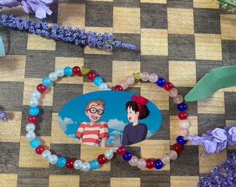 Anime Ghibli Kiki’s Delivery Service Kiki and Tombo Inspired Friendship Bracelets | Couple Bracelets | Matching Bracelets