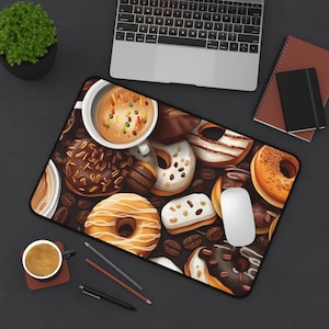 Donut Mouse Pad: Gamer Desk Mat, Food Lover Gift