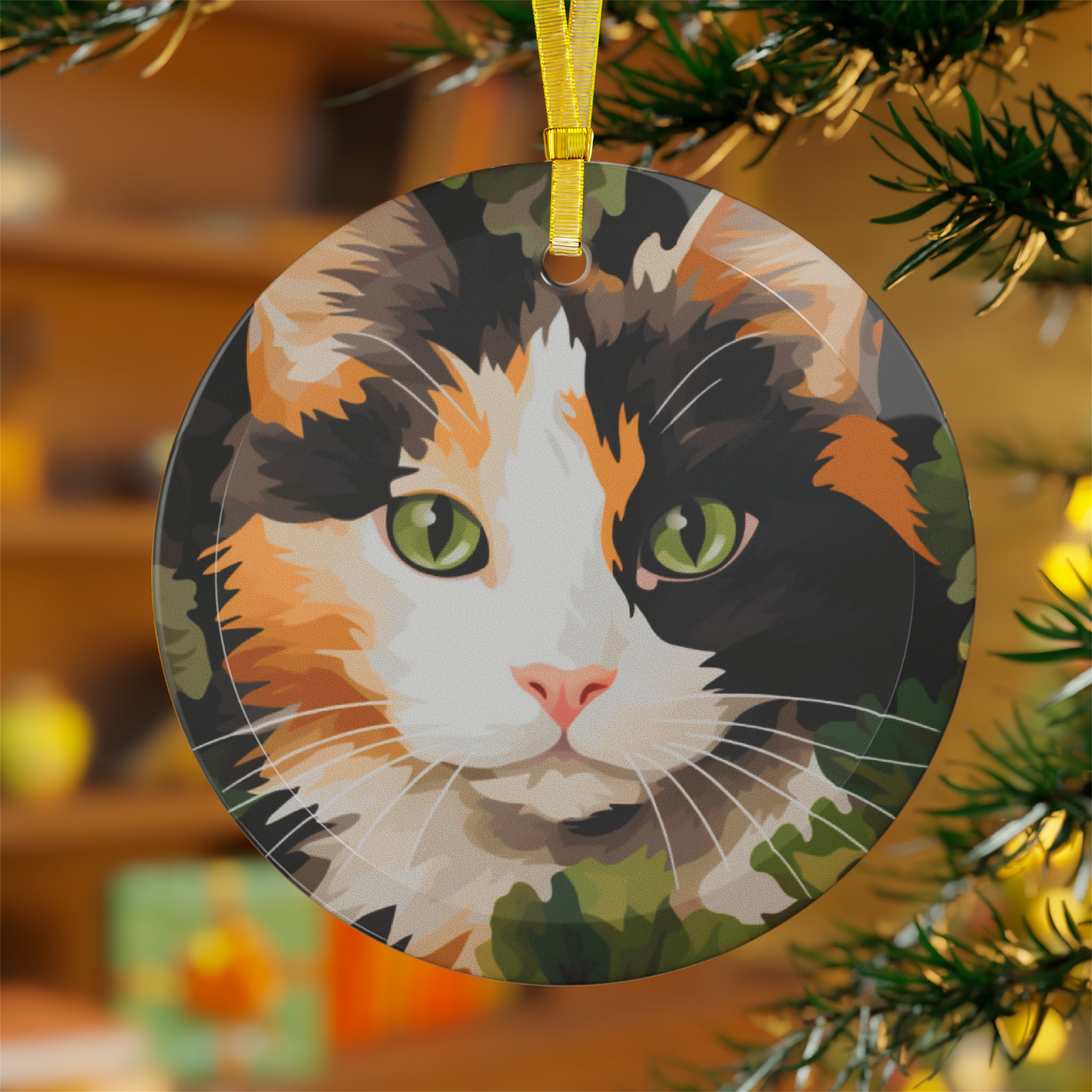 Calico Cat Ornament - Etsy