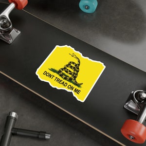 Gadson Flag Sticker, Kiss-Cut Vinyl Decals,  Gadson decal,  Patriotic sticker, Don&#39;t tread on me t-shirt, no step on snek, 4th of July Gift