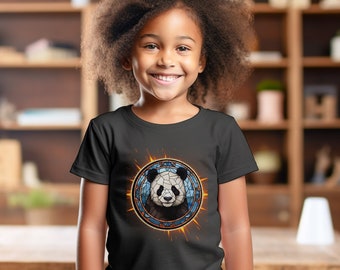 Cute Panda Tee, Kids Heavy Cotton Tee, Kids Panda  t-shirt, Kids t-shirt, Kids top, Panda Gift