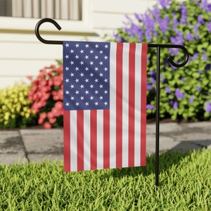 Garden & House Banner, Pole not included, American Flag Garden Banner image for garden