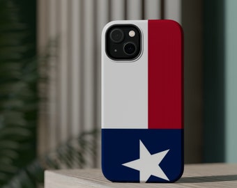 Texas Flag MagSafe Tough Cases, compatibility with Apple MagSafe accessories, Apple phone cases