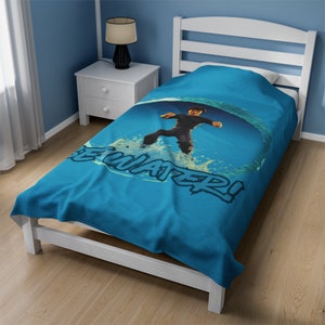 Kung Fu Be Water Velveteen Plush Blanket
