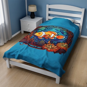 Clown Fish Velveteen Plush Blanket