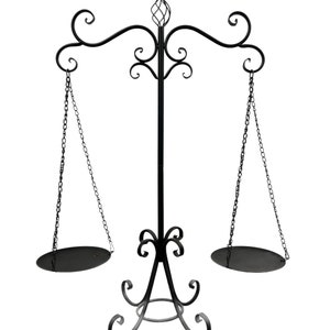 Vintage Decorative Heavy Black Metal Scales Of Justice