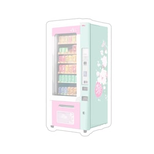 Pastelkleurige Automaatsticker, verkrijgbaar in verschillende formaten