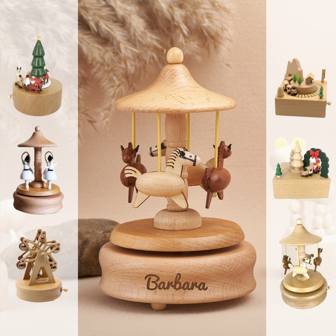 Personalized Music Box, Engraved Name Music Box, Gift for Kids