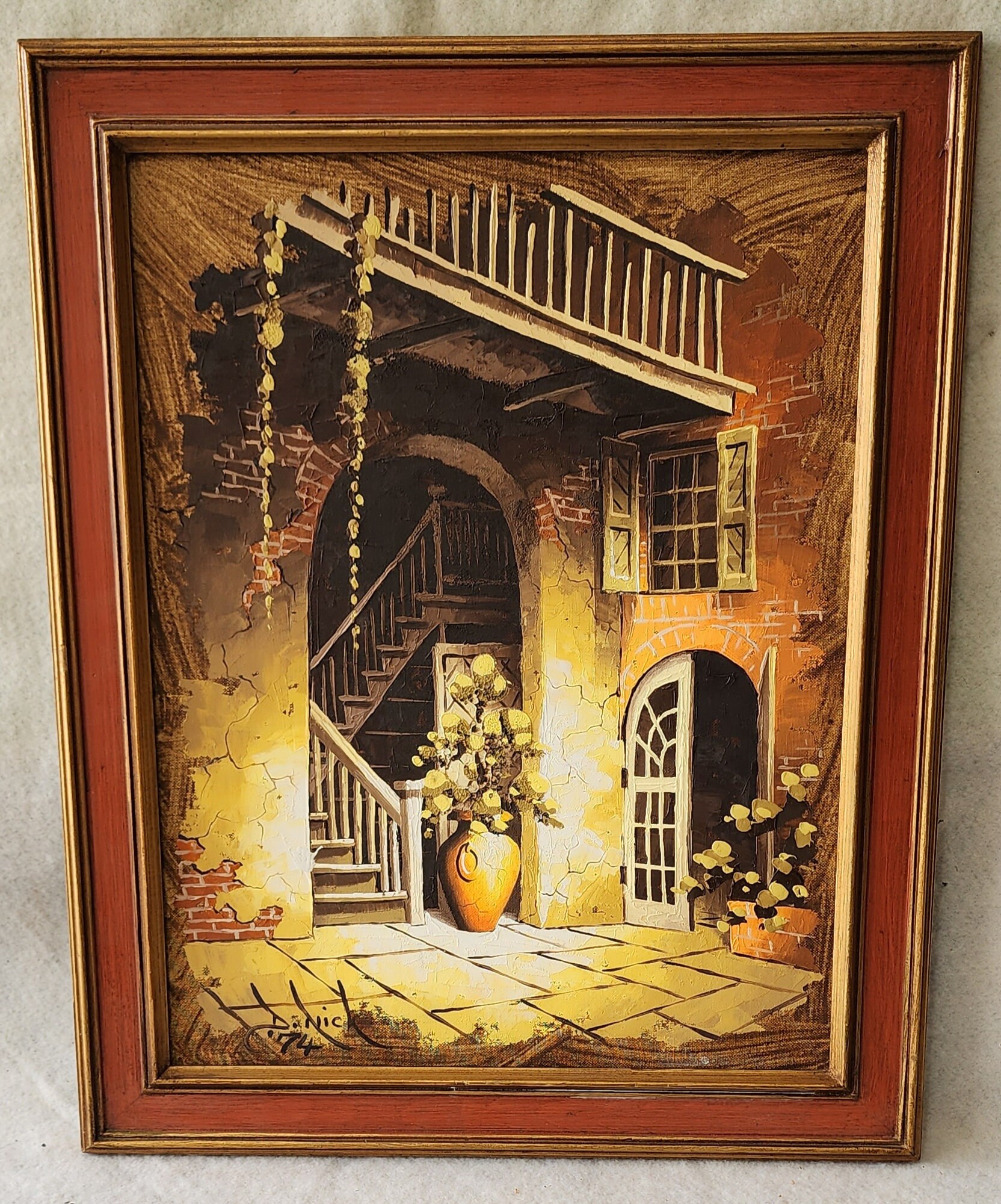 Richard D. Nick Original Painting on Canvas Board - Etsy