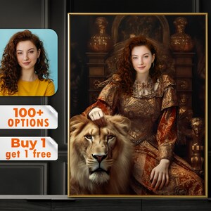 Custom Royal Portrait from Photo | Renaissance Portrait | Custom Men Women Portrait | Royal Portrait | Human Portrait | Historical Portrait