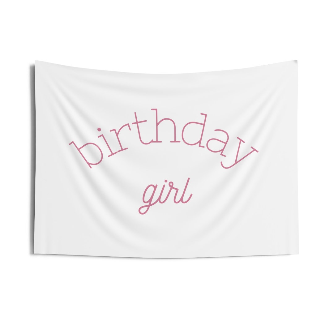 Birthday Girl Sign / Girls Birthday Banner / Kids Wall Art / - Etsy