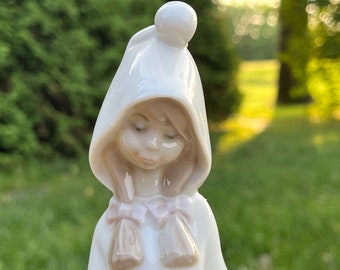Lladro figurine Spain Nao Daisa Vintage sculpture statue Shepherd Girl  basket Shepherdess 4678 Retired