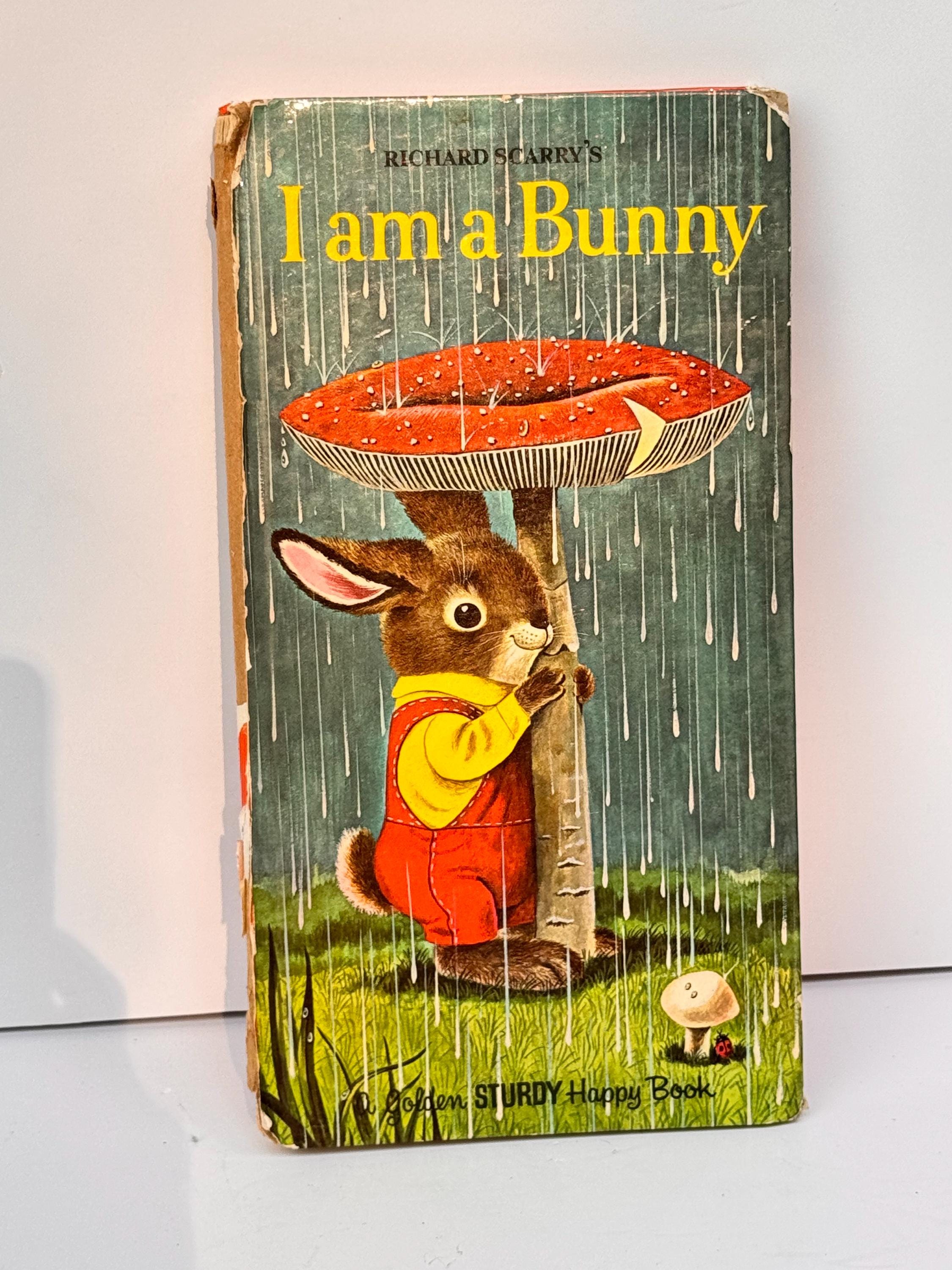 I Am A Bunny by Richard Scarry/vintage 1963 Golden Sturdy Board 