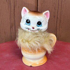 Big Eye Cat Figurine - Etsy