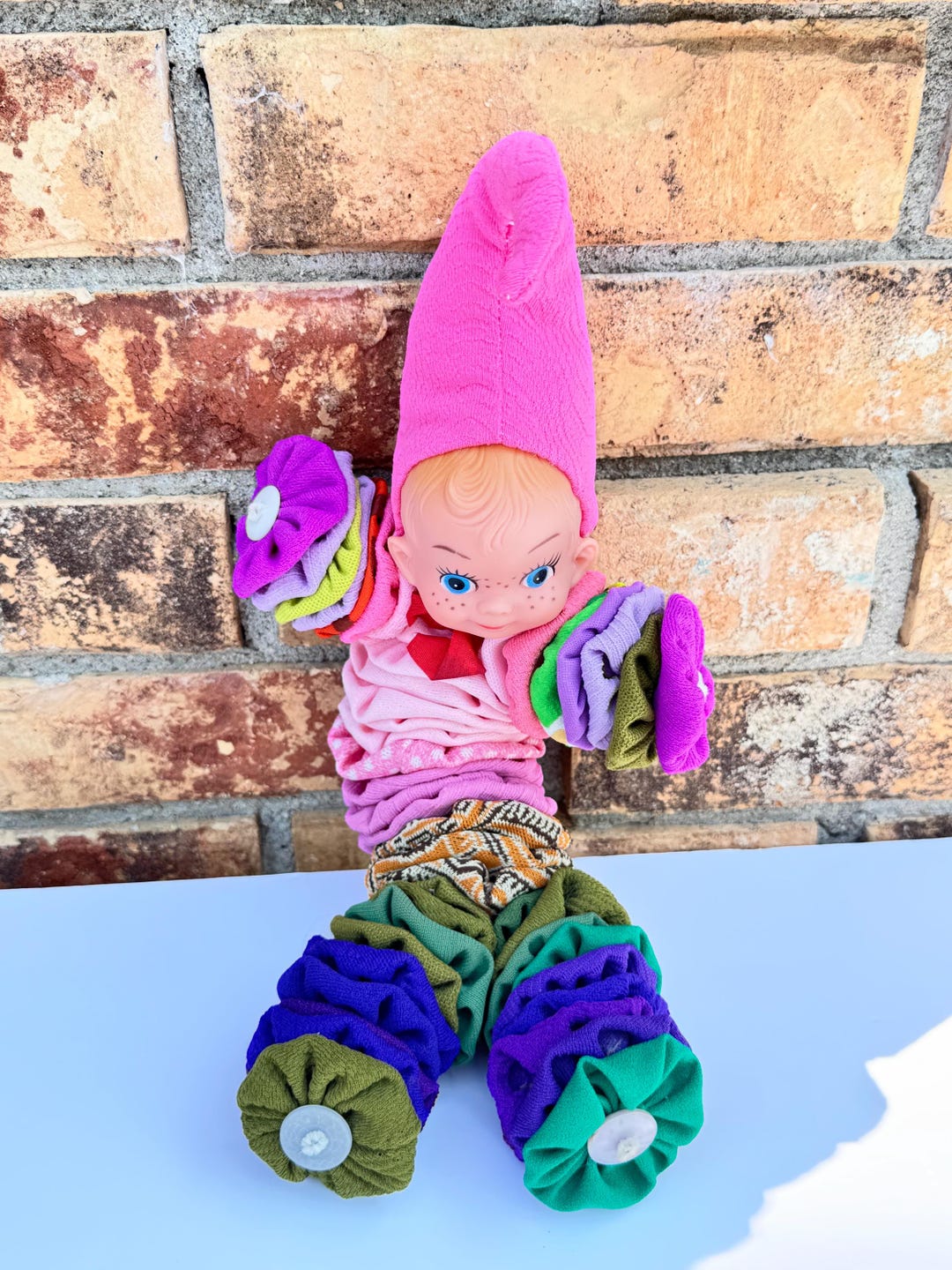 MCM Kitsch YOYO Doll Circa 1950stoy Collectible Handmade Craft, Pretty