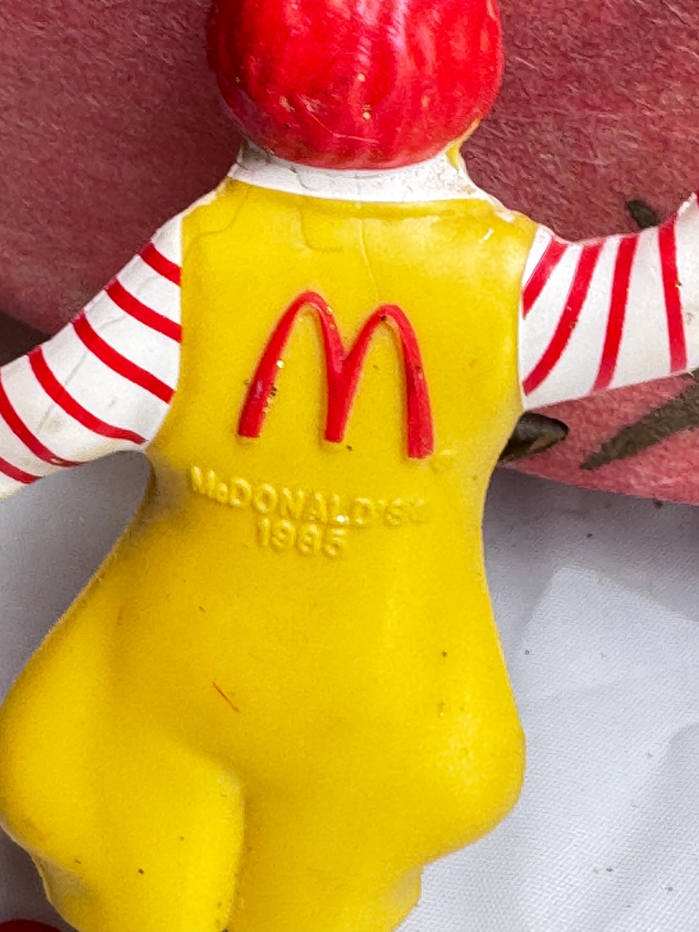 1985 Mcdonald's Ronald Mcdonald PVC Figure Collectible