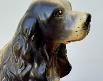 Dog Vintage Animal Figurine Statue Cute Collectible  English Setter or Lady Charles Puppy  Vintage Made in Japan