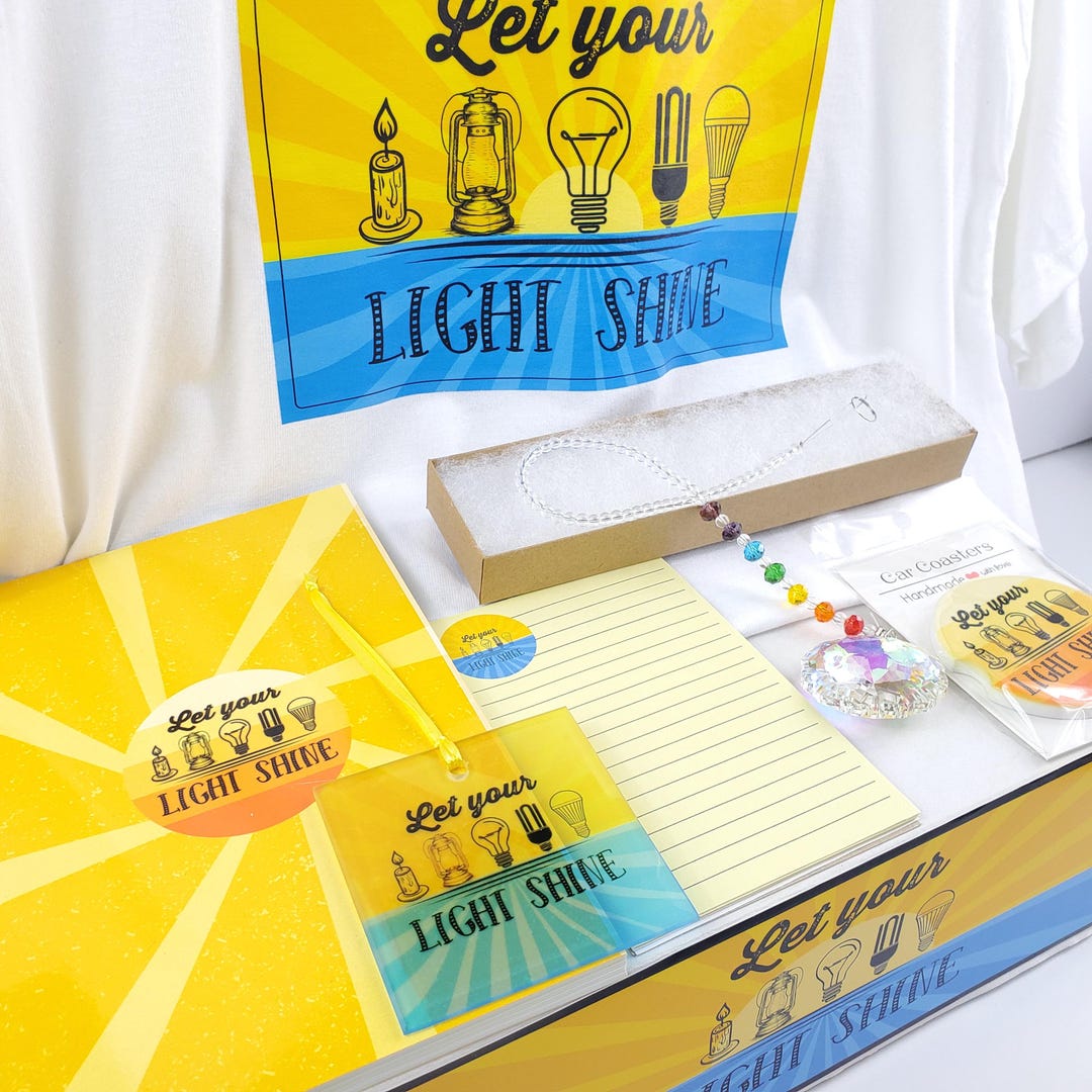Shine Your Light Gift Box: Graduation T-shirt, Suncatcher & Journal - Etsy