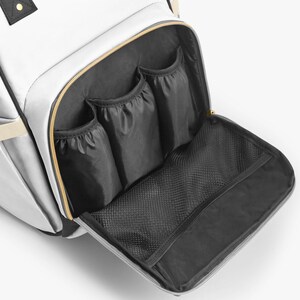 Zaino Dark Academia: Zaino leggero in tela con tasche multiple, borsa per tablet e computer, borsa per libri scolastici, borsa per pannolini immagine 3