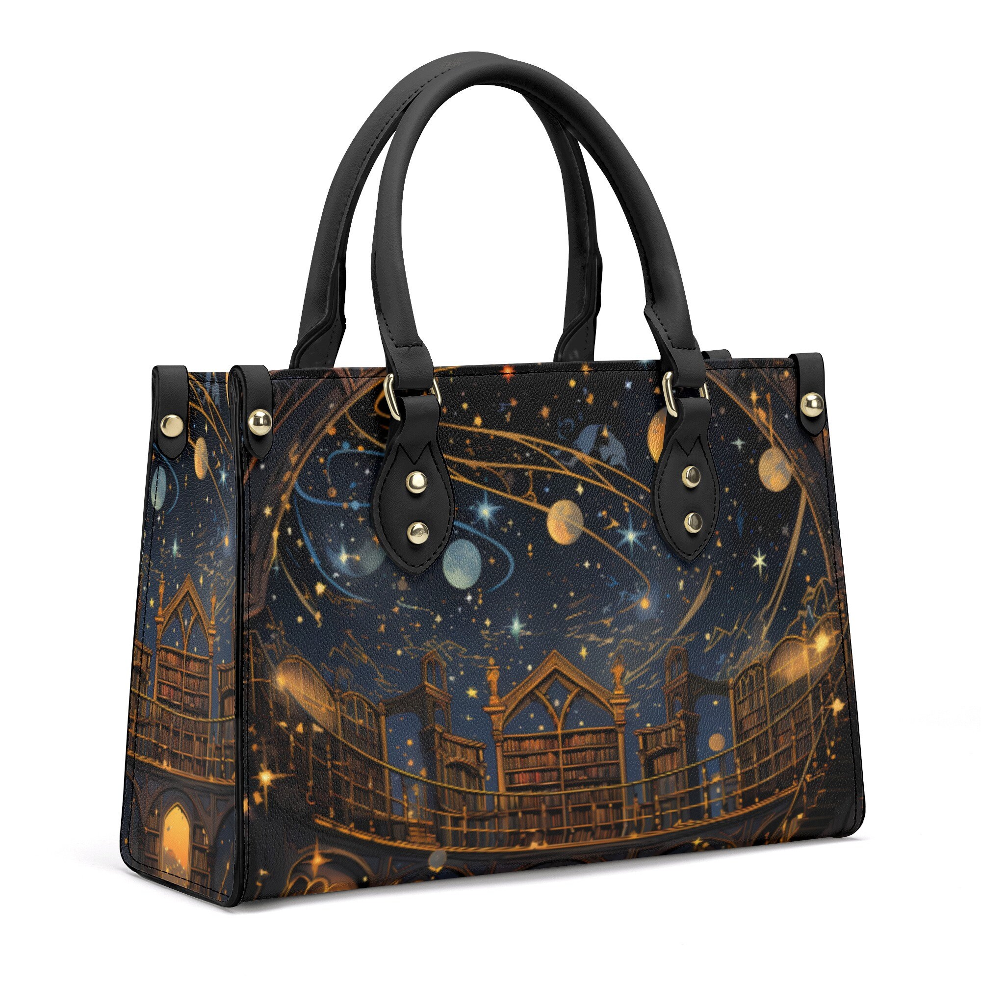 Discover Étoile Et Lune Motif Gothique Sac En Cuir