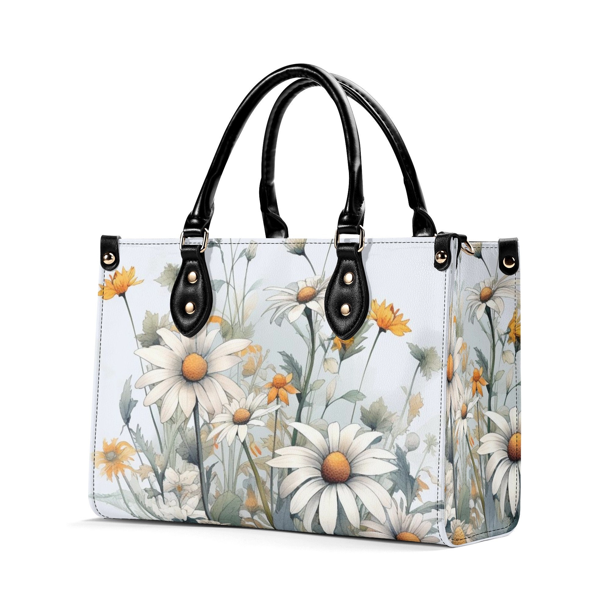 Discover Motif Fleur Daisy Sac En Cuir