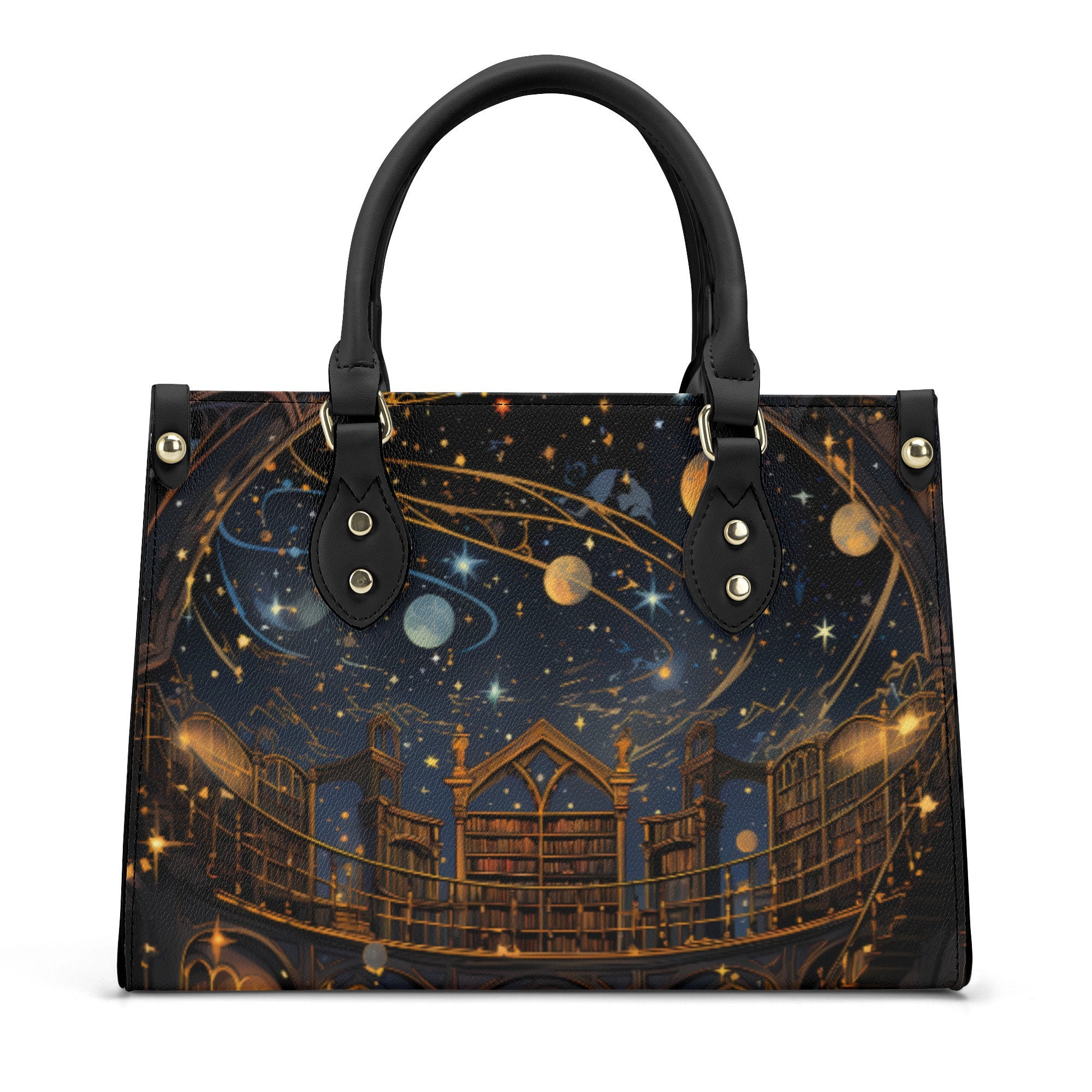 Discover Étoile Et Lune Motif Gothique Sac En Cuir