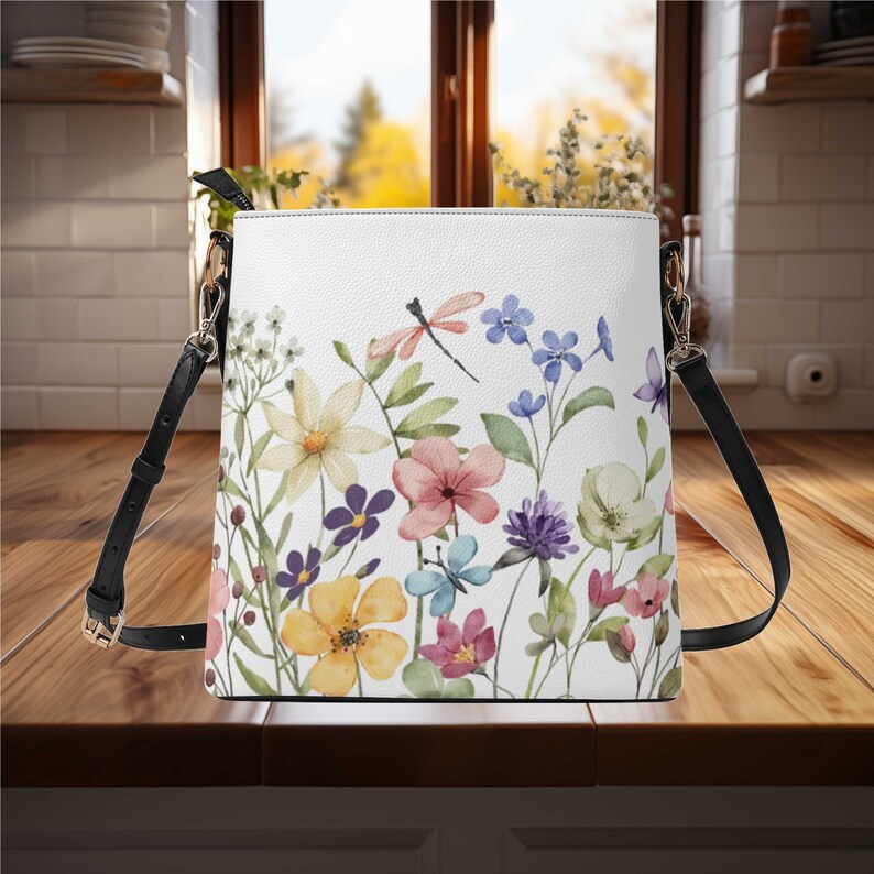 Women's PU Bucket Bag Shoulder Bag Purse Beautiful Cute Spring Summer ...
