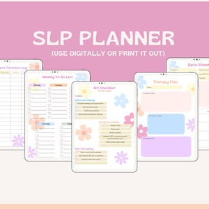 Planejador SLP floral | Planejador de Fonoaudiologia | Planejador IEP | Ficha Técnica | Planejador SLP escolar | Planejador editável de fonoaudiologia