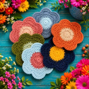 bloemenonderzetters afbeelding 1