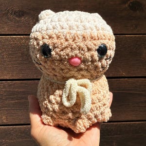 Handgjord uppstoppad katt bild 2