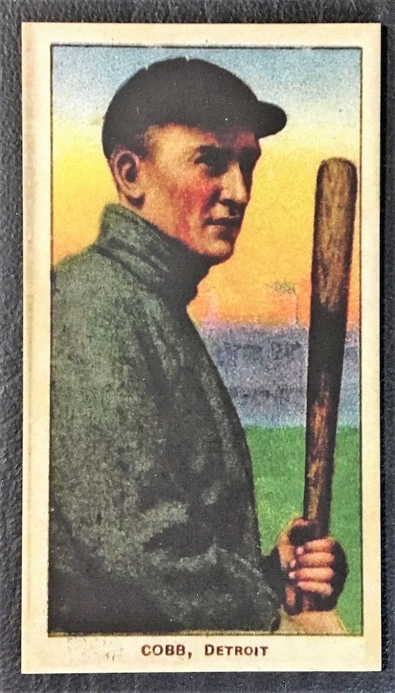ty cobb cigarette card 5 card lot Ty Cobb reprint mint 5 cards