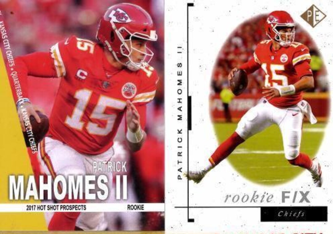 Mahomes Rookie Lot of 2 Patrick Mahomes Custom Rookie Football 2 Card Lot - Etsy