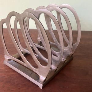 vintage solid brass letter holder