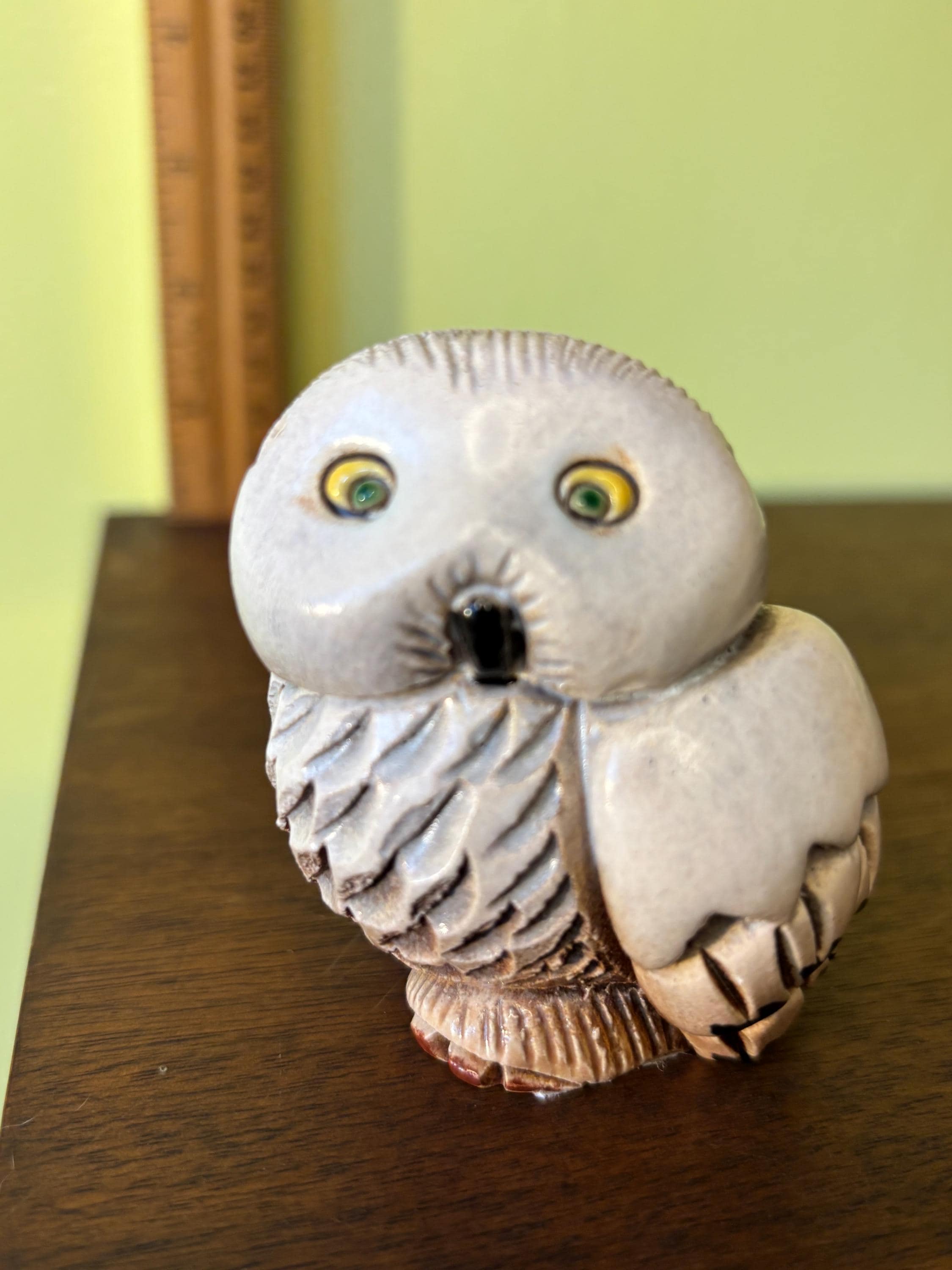 Vintage Rinconada Ceramic  owl figurine