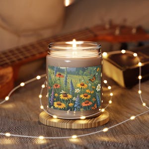 Botanical Scented Candle, Floral Soy Candle, Aromatherapy Gift for Home, Eco-Friendly Candle, Relaxation and Decor