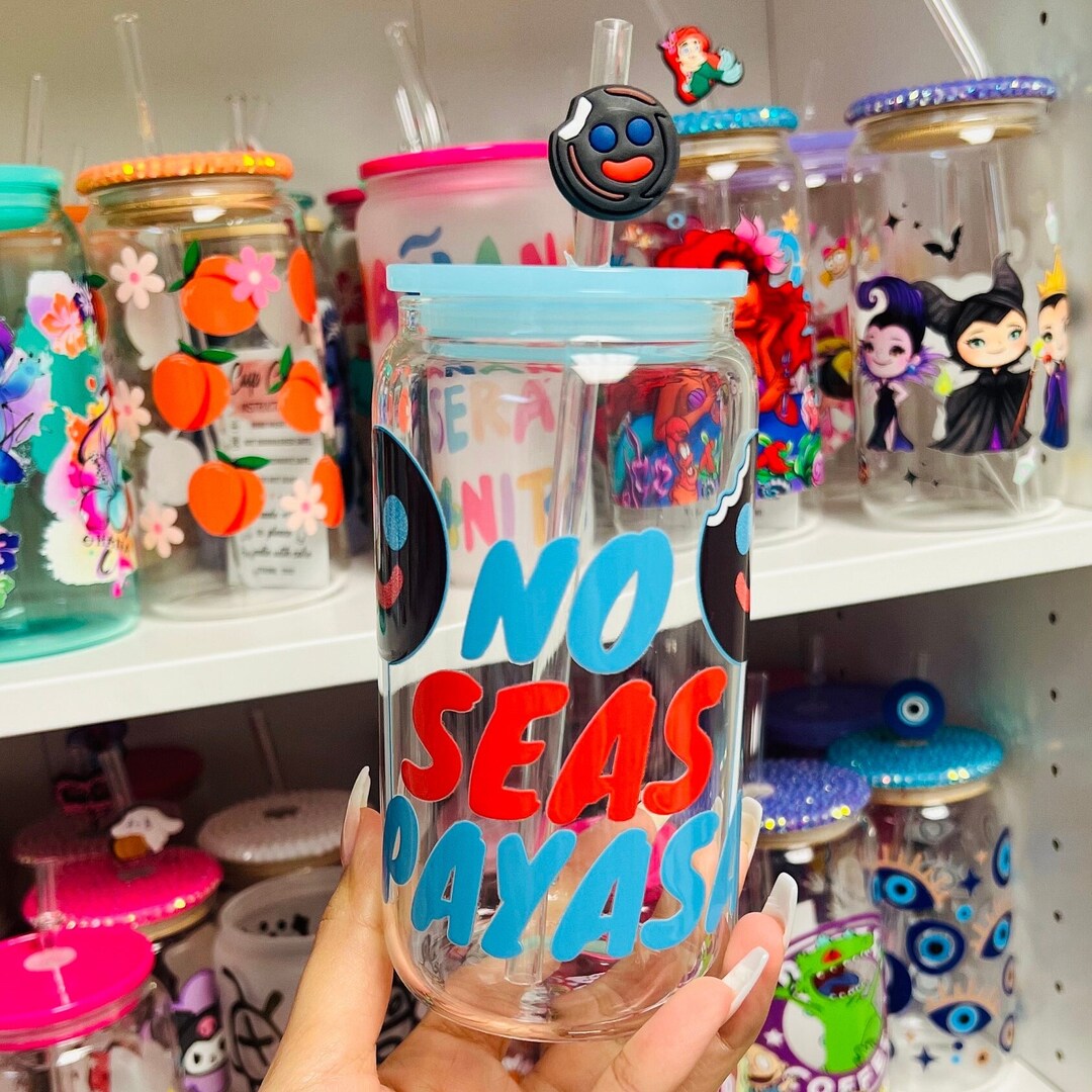 No Seas Payasa Glass Cup | Ricolino Glass Cup | Mexican Candy Cup - Etsy