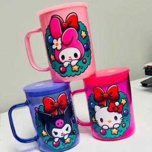 Christmas Glass Mug | Christmas Mug | 16oz Glass Mug | Cute Mug
