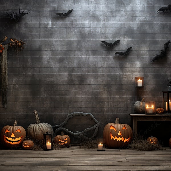 Fond d'Halloween numérique | Toile de fond de photographie numérique | Contexte pour les photos d'Halloween | Scène d'Halloween PSD et PNG