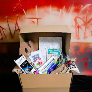 Get Well Soon Hamper | Happy Birthday Hamper | Unique Gift Hamper | Creative Gift Box with Art, Colouring & Treats
