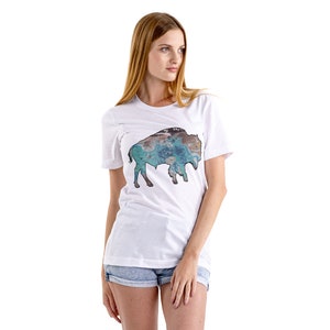 Rusted Turquoise Buffalo Unisex t-shirt | Buffalo shirt | Western Graphic Tee |