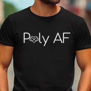 Poly A F, swingers threesome, orgy Unisex Jersey Short Sleeve Tee