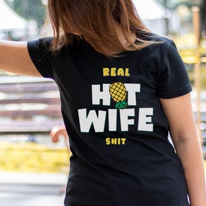 Upside Down Hot Wife  Pineapple Swingers t-shirt lifestyle shirt Hot wife tee Real Hot girl Women&#39;s Softstyle shirt
