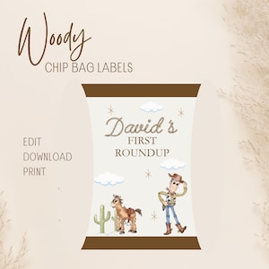 Woody - Chip Bag Labels