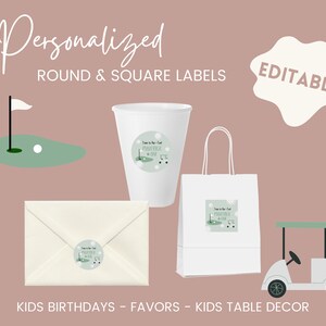 Golf Theme - Mini Labels