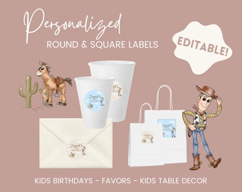 Woody - Mini Labels