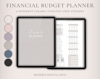 Digital budget planner | Debt tracker | monthly budget planner | portrait budget planner | bill tracker | budget planner | expense tracker